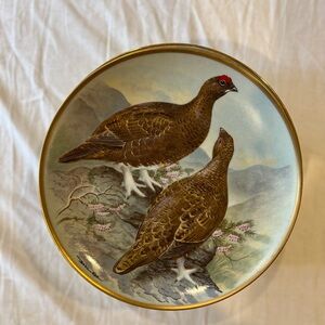 Decorative Plate with Bird Illustration